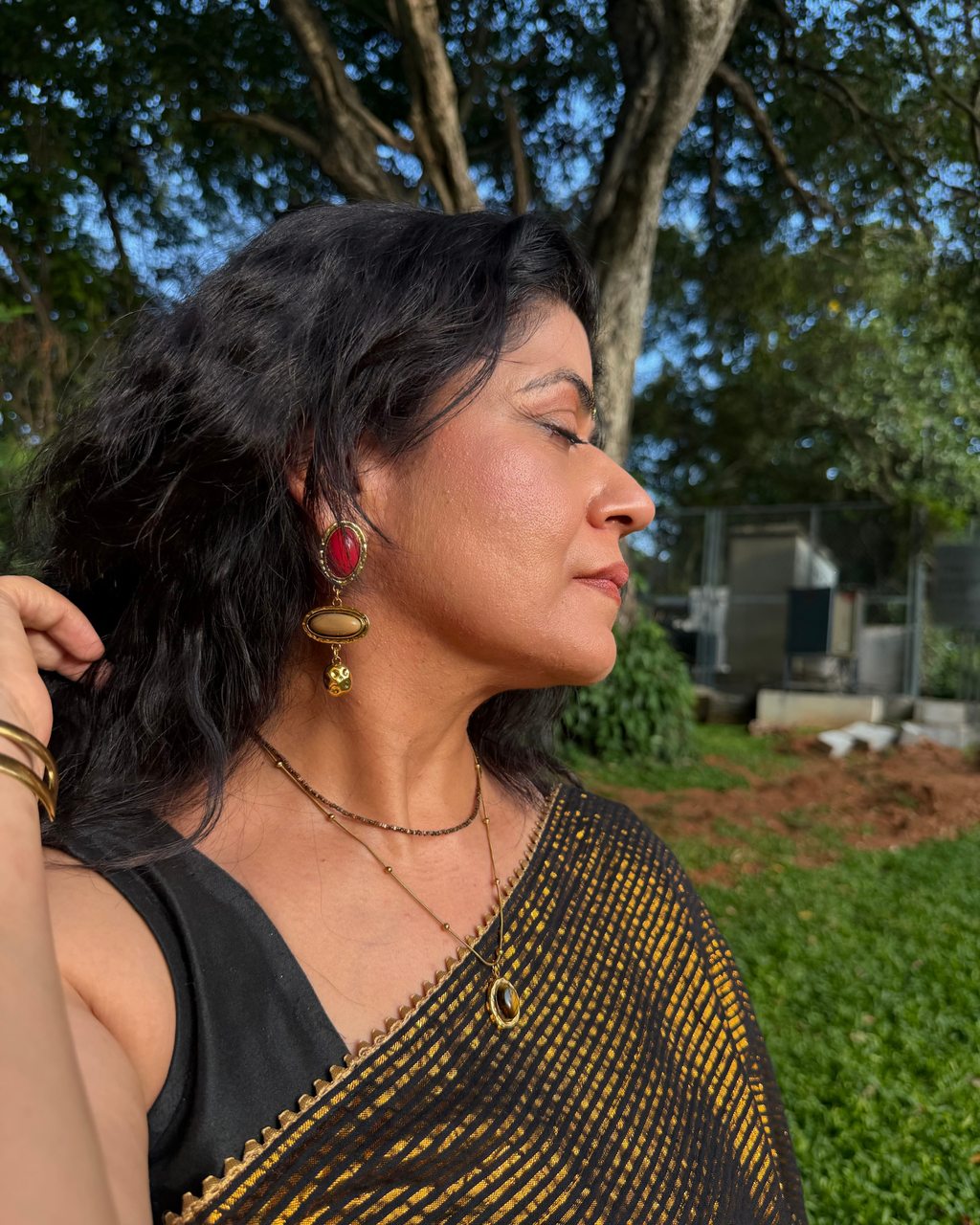 Amber Earth Earrings