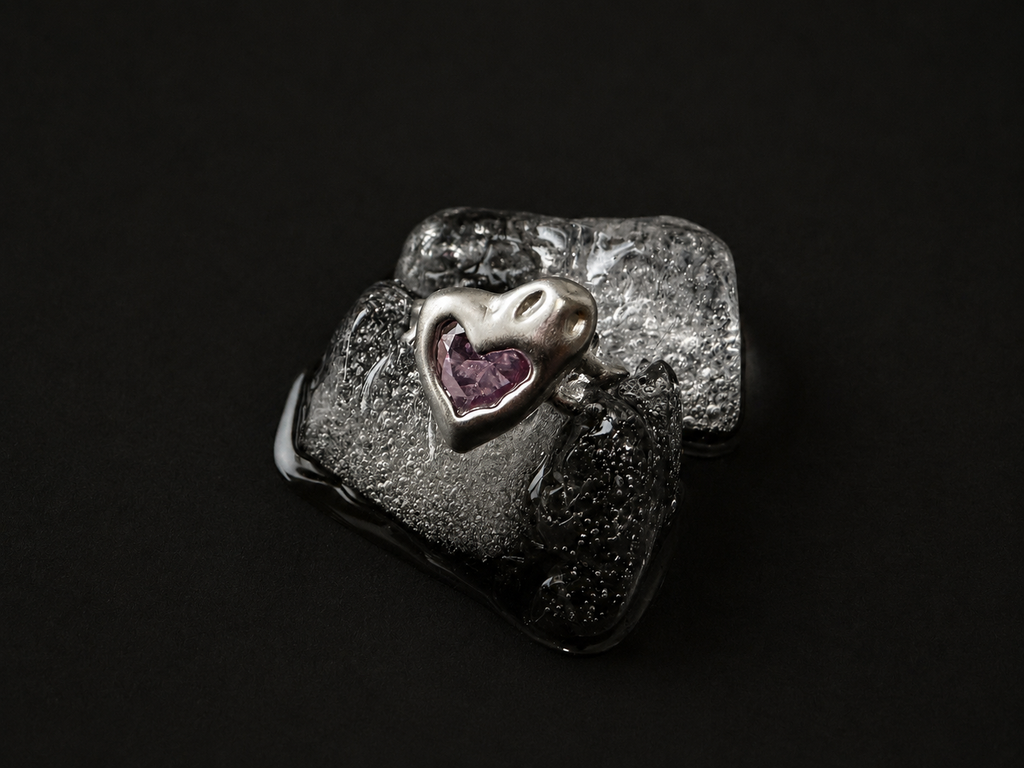 Metallic Love ring