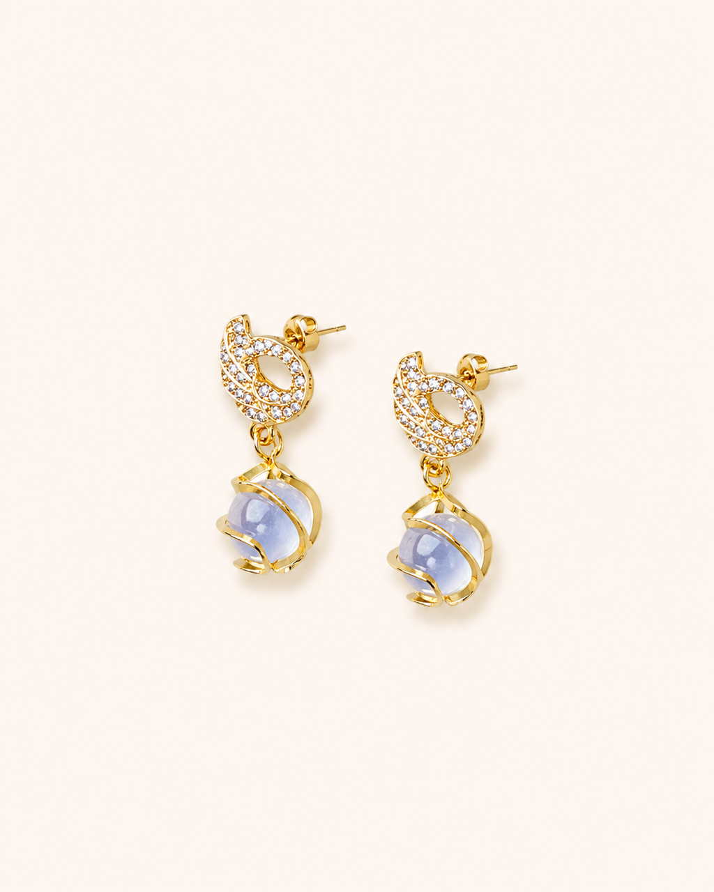 Celestial Stone Drop Earrings